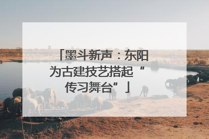 墨斗新声：东阳为古建技艺搭起“传习舞台”